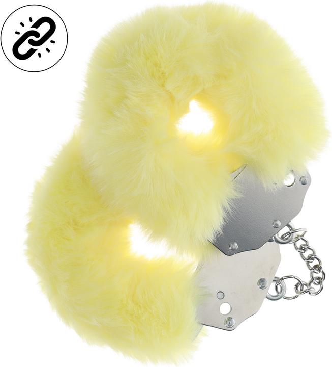Productafbeelding Ouch! Heavy-duty Fluffy Handcuffs - Yellow