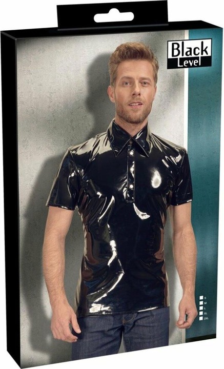 Actual product image Black Level Vinyl Men's Polo Shirt S (S)