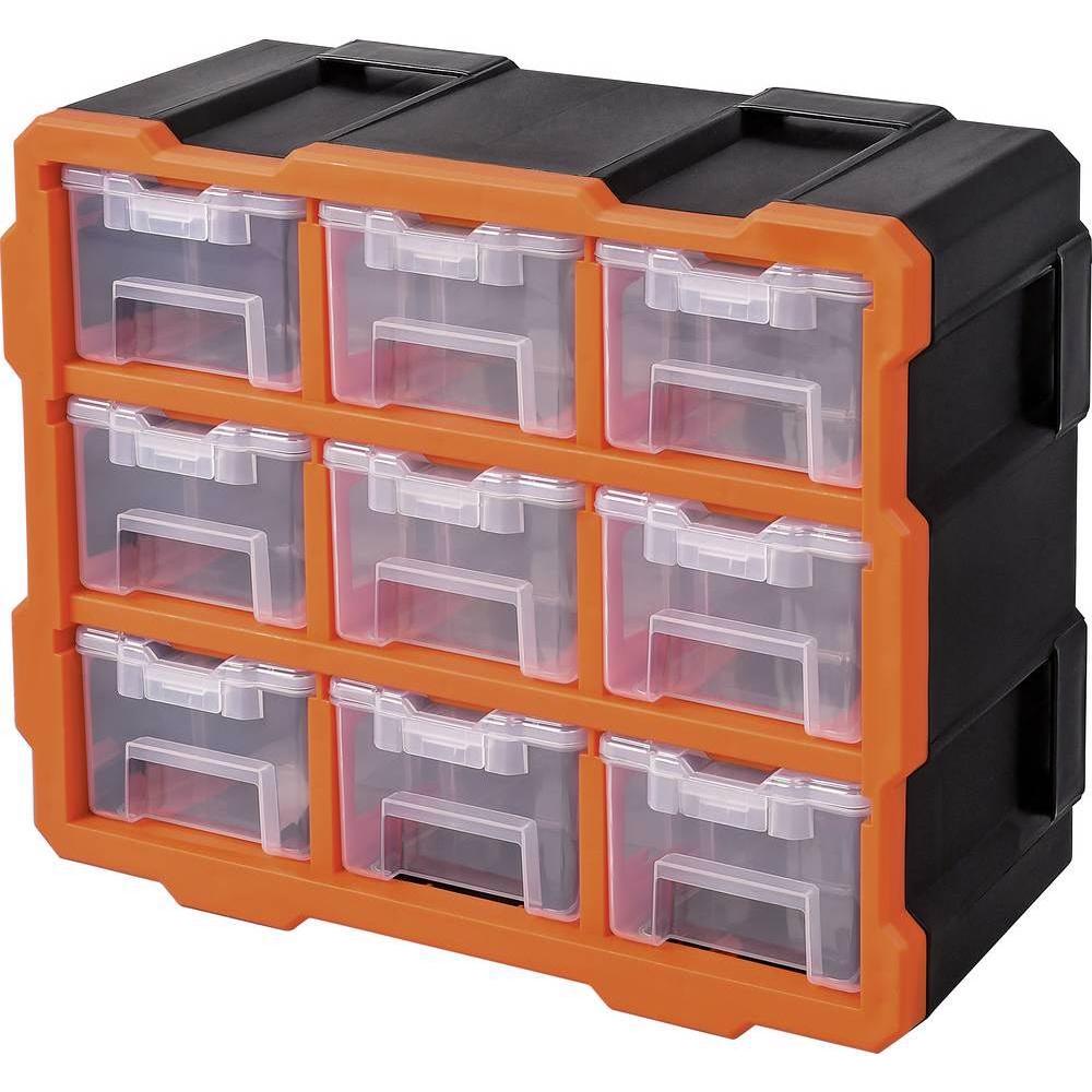 Alutec, Sortimentskasten, Modulares Organizer Boxensystem 9 tlg.