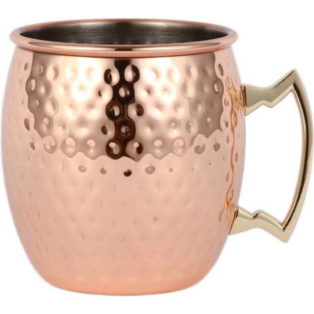 JTI, Tasse, Kupferfarbener Becher aus Edelstahl - gehämmert (530 ml, 1 x)