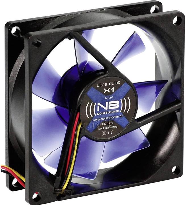 Image du produit Noiseblocker BlackSilent X1 (80 mm, 1x)