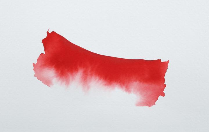 Actual product image Jacques Herbin Aquarelltine Éclats (Red, 250 ml)