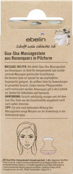 Actual product image dm ebelin Gua-Sha-Massagestein Rosenquarz