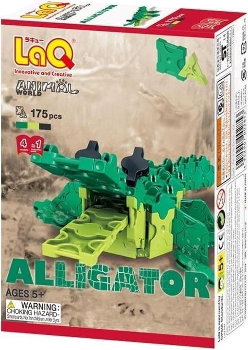 Produktbild LaQ Japanischer pädagogischer Konstrukteur AW Alligator (175 Teile, 4 Schemata, 3 Farben)