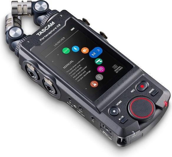 Actual product image Tascam Portacapture X8 audio recorder with windscreen (Handheld)