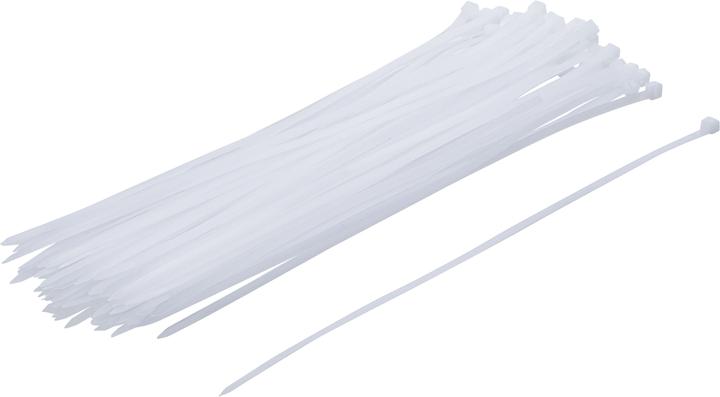 BGS Cable Tie Set white 4.8 x 300 mm 50 pcs. (300 mm, 50 pcs.)