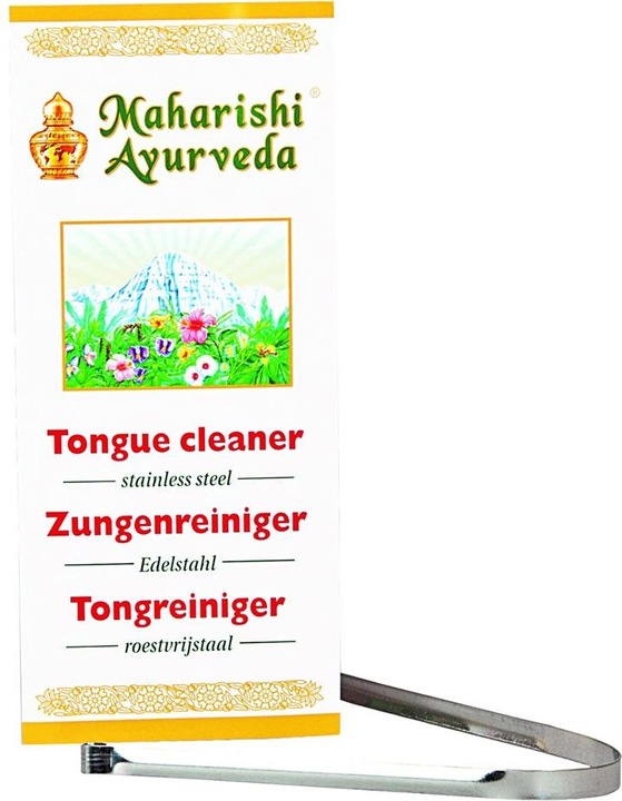 Maharishi Ayurveda Nettoyeur de langue en acier (Racleur de langue, 1 x)