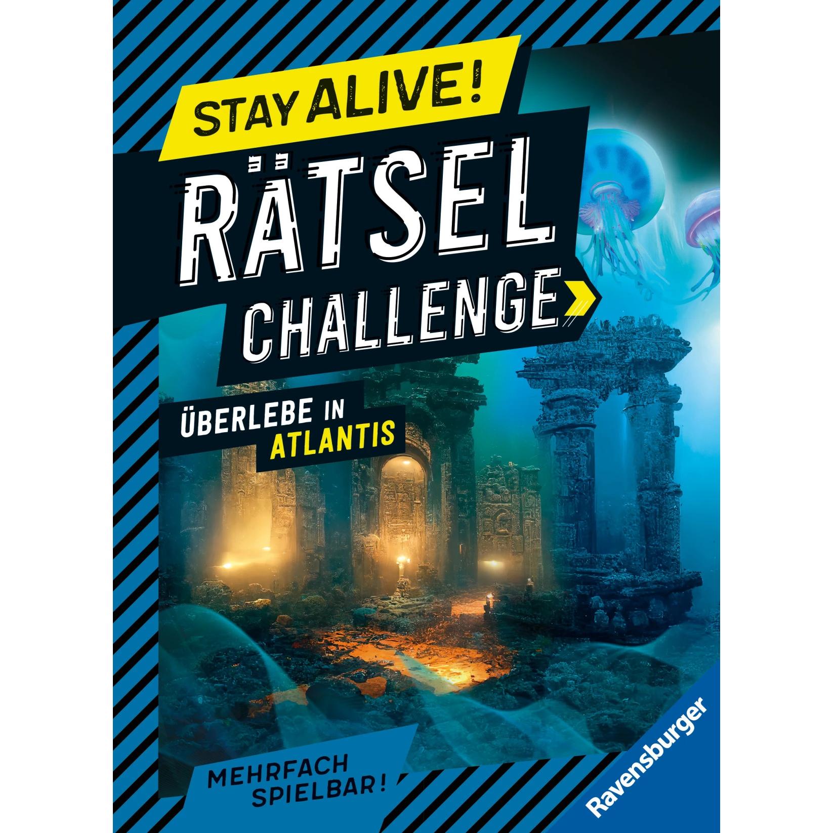 Stay alive! Rätsel-Challenge: Überlebe in Atlantis, Kinderbücher von Elena Bruns, Louis Vettese