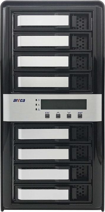 Produktbild Areca ARC-8050T3U-8 - Tower - ROC - Schwarz