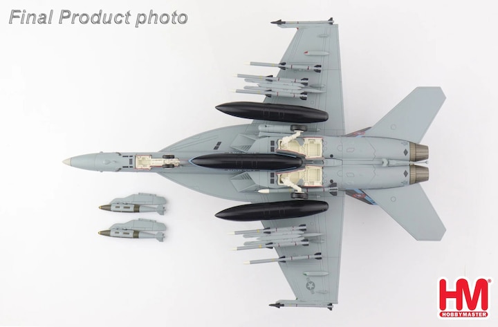 Produktbild Hobby Master F/A-18F DOPPELSITZER Super Hornet Top Gun Sonderlackierung 50th Jubiläum, Metallmodell 1:72 Hobby Ma