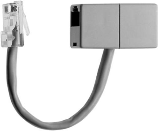 Telegärtner MP8(8)-MJ8(4)/8(4) Cat.3 - MP8(8) - MJ8(4)/8(4) - 0.1 m - Gray