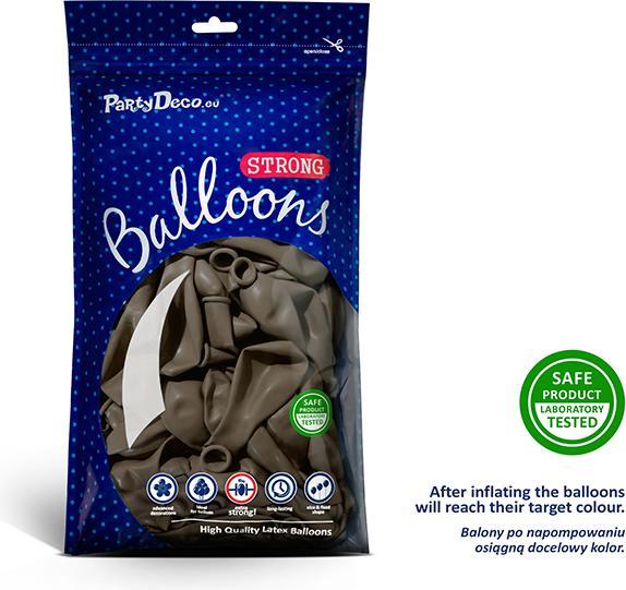 Produktbild Partydeco Strong Balloons 27cm, Pastel Cappuccino (1 pkt / 100 pc.) (100 x)