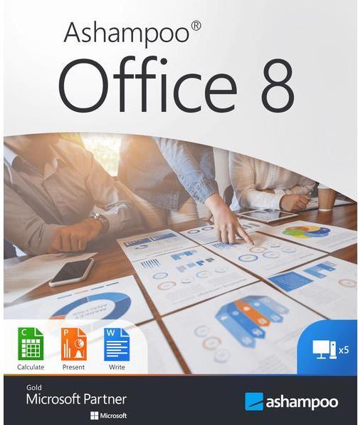 Actual product image Ashampoo Office 8 ESD, Full version, 5 PC, Product family: Office (unlimited)
