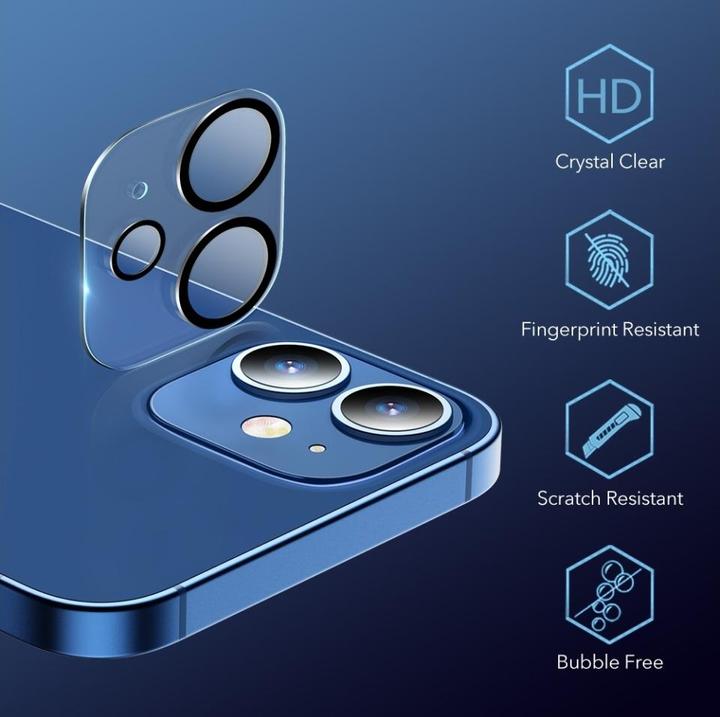 Actual product image Screenguard Camera Protector Apple iPhone 12 Camera Protector Glass (1 Piece, Apple iPhone 12)