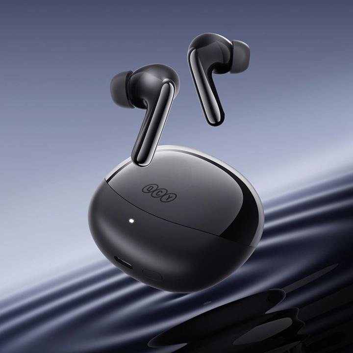 Produktbild QCY Melobuds N60 Kabellose In-Ear-Kopfhörer mit LDAC und ANC-Geräuschunterdrückung – Schwarz (ANC, 9 h, Kabellos)