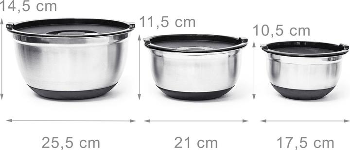 Immagine prodotto Relaxdays Schüssel Set (17.50 cm, 3.50 l, 3x)