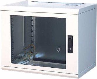 Schweitzer EasyFix - Enclosure - suitable for wall mounting - light gray, RAL 7035 - 12U - 48.3 c