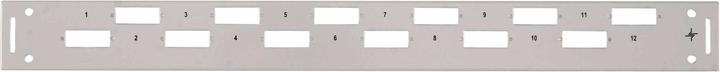 Produktbild Telegärtner Frontabdeckung - Grau, RAL 7035 - 1U - 48.3 cm (19")