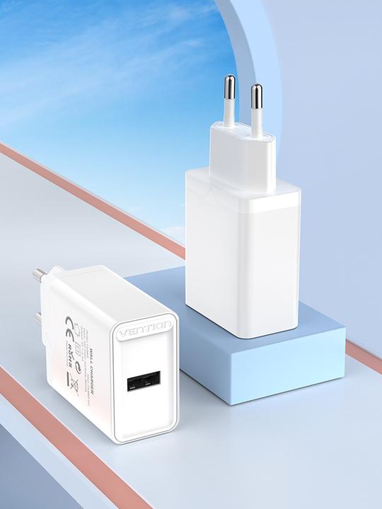 Actual product image Vention Wall charger EU USB-A FAAW0-EU 12W, 2.4A, (white) (12 W)