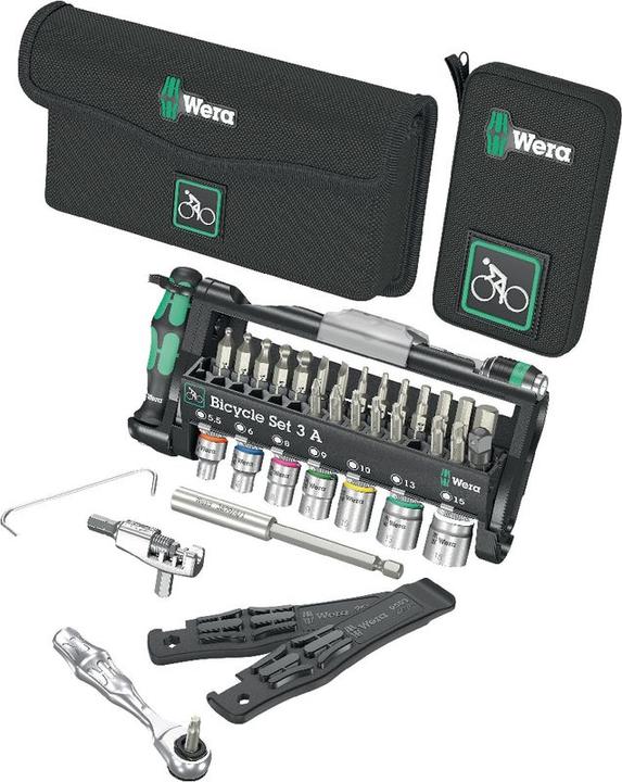 Produktbild Wera Bicycle Set 3 A (TX20x25, TX30x25, TORX25X25, PH2X 25mm, 4.0x25, TX10x25, T27x25mm, 851/1 Z PH: 1 x PH 1x25, TX15x25)