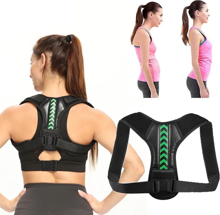 Actual product image König Design Back Support Straight Support Sport Back Brace Posture Correction Stabiliser New (S)