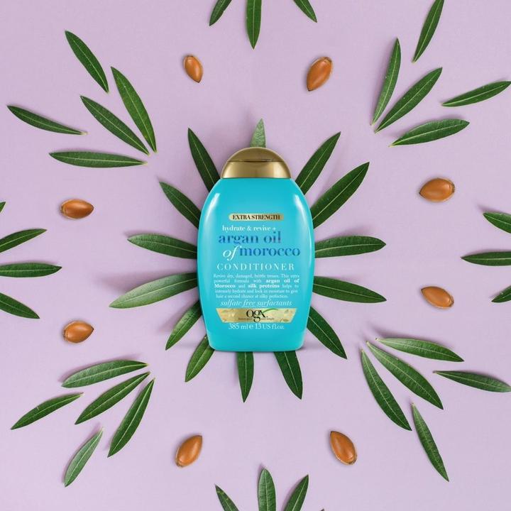 Immagine prodotto Ogx HYDRATE & REPAIR shampoo extra forte per capelli all'olio di argan 385 m (385 ml, Shampoo liquido)