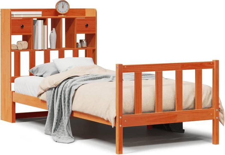 Produktbild vidaXL Bett mit Regal (140 x 200 cm)