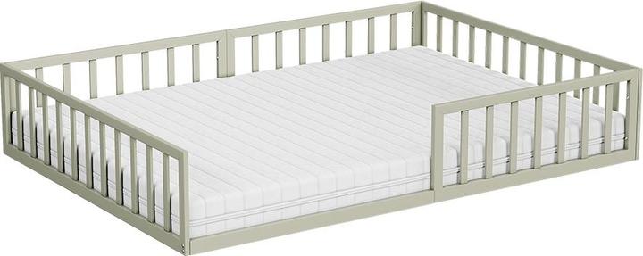 Image du produit VitaliSpa Bodenbett aus Metall Minno, Greige, 140x200 mit Matratze (140 x 200)