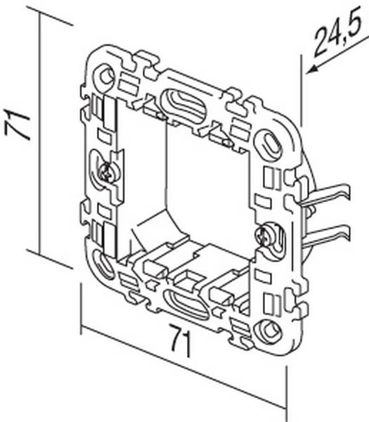 Actual product image TEM Series Module MOUNTING FRAME WITH CLAWS2M