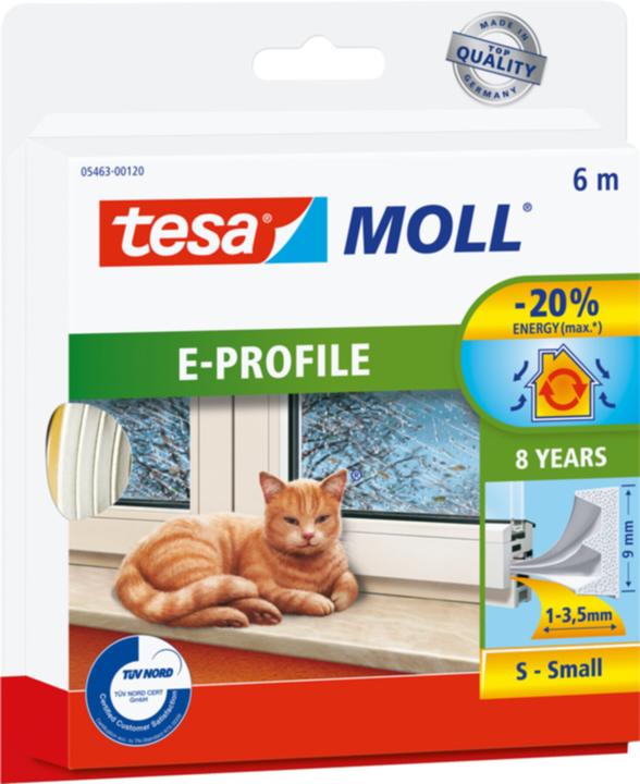Image du produit tesa tesamoll CLASSIC E-Profil Joint de fenêtre, joint en caoutchouc pour l'isolation