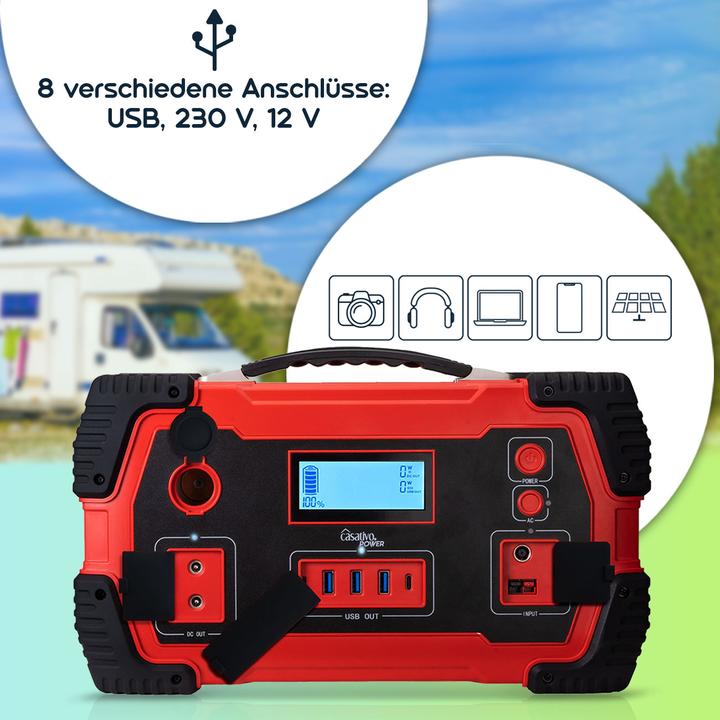 Produktbild Casativo Tragbare Powerstation (800 Wh, 7 kg)