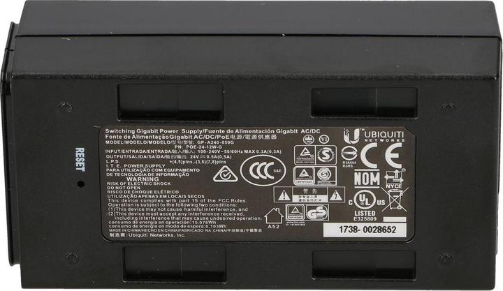 Actual product image Ubiquiti Poe-24-12w-G (802.3af (PoE), 12 W)