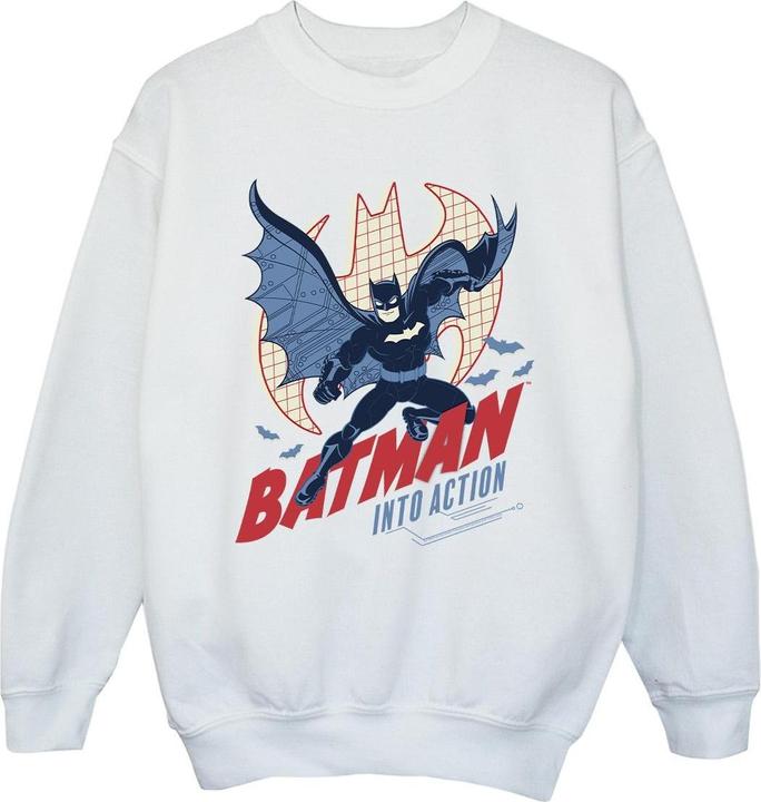Actual product image Girls Batman Into Action Sweatshirt (128)