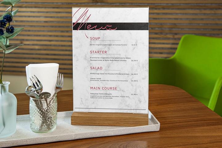 Image du produit Sigel Display da Tavolo A4 Base Quercia Alta Acrilico (A4)