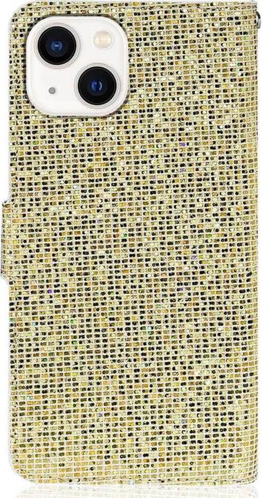Actual product image Cover-Discount iPhone 14 Plus - Glitter Leather Case gold (Apple iPhone 14 Plus)