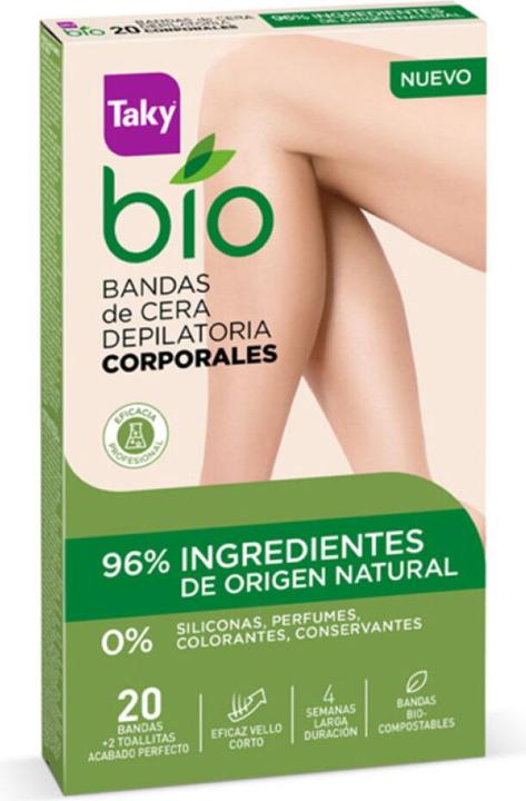Produktbild Taky BIO NATURAL 0% bandas de cera corporales depilatorias 20 uds (20 x)