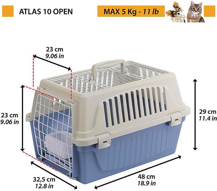 Actual product image Ferplast Atlas Open (Cat, Dog, Lockable, Breathable)