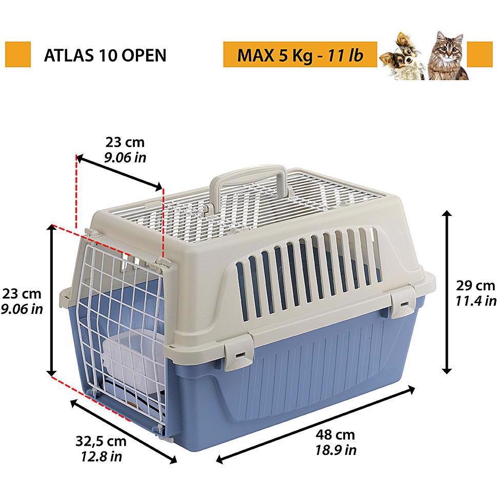 Ferplast - Panier de Transport avec Coussin Open - Atlas 30