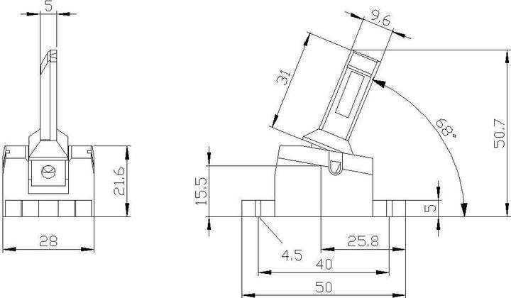 Produktbild Siemens Auslöser, Radius, links