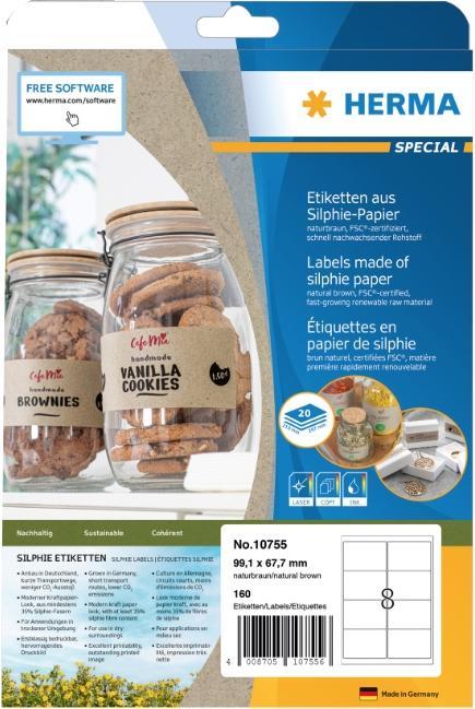 Immagine prodotto HERMA Etichette in carta di erba A4