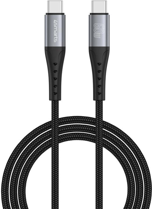 Actual product image 4smarts USB 2.0-Kabel Data and charging cable USB C (1.50 m, USB 2.0, 60 W)