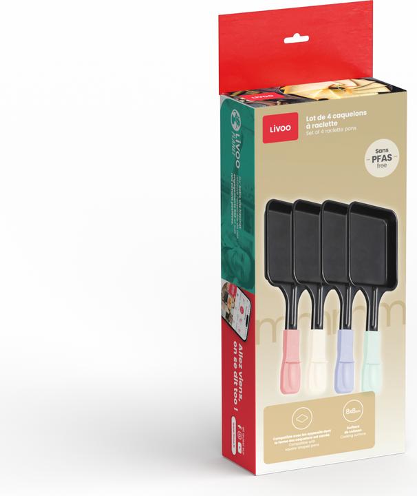 Productafbeelding Livoo Set aus 4 Raclette-Caquelons