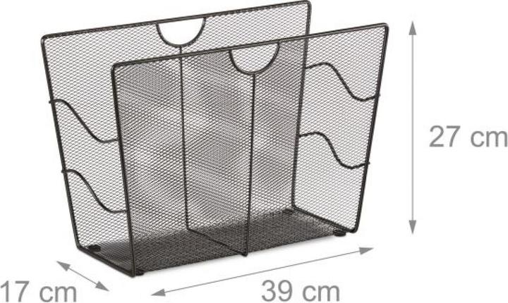 Actual product image Relaxdays Mesh Newspaper Stand (39 x 17 x 27 cm)