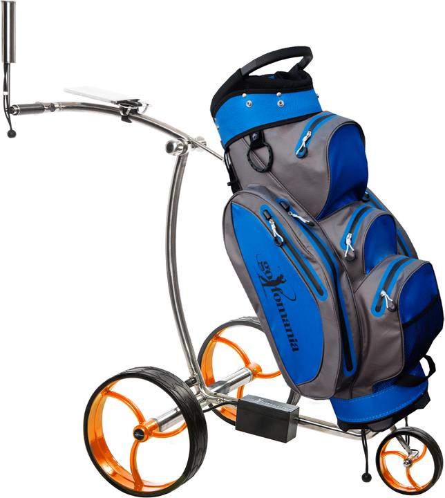 Chrome, Orange, Blau, Grau
