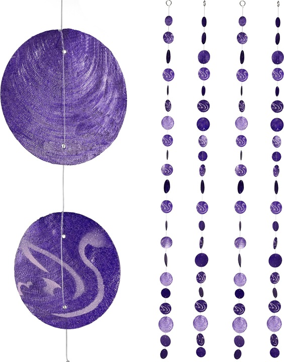 Actual product image Relaxdays Capiz Garland Set of 4 for Door