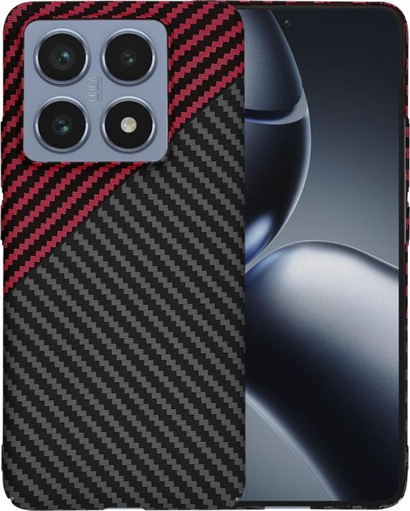 Produktbild Techsuit - Carbonite FiberShell - Xiaomi 14T Pro - Red Vortex (Xiaomi 14T Pro)
