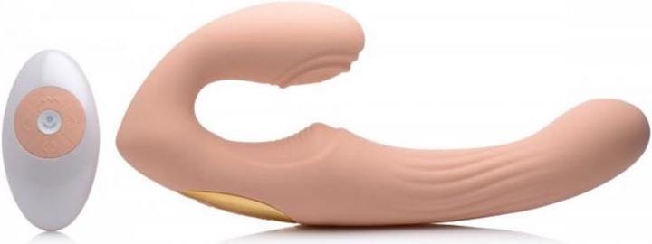 Actual product image XR Brands UPulse Vibrating Silicone Strapless Strapon