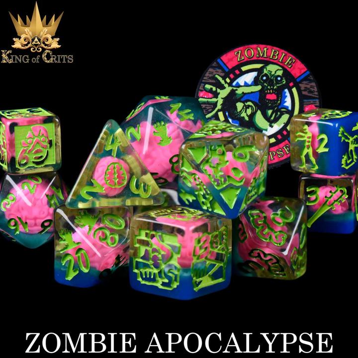 Actual product image DnD Dice Zombie Apocalypse 11 Dice Set