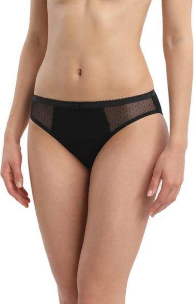 Actual product image DIM Slip Lace Medium Black with Mesh Detail (M)