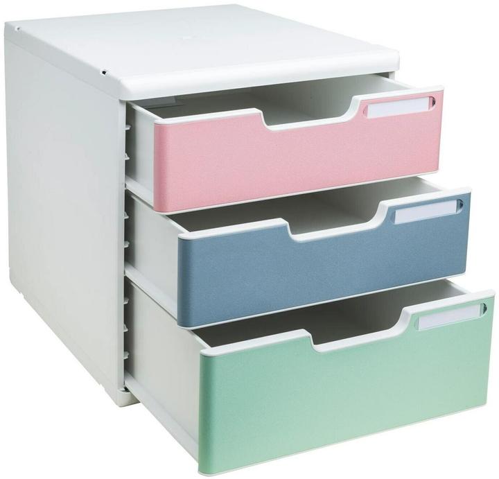 Produktbild Exacompta Schubladenbox Modulo, 3 Schubladen, AutentiK (A4)
